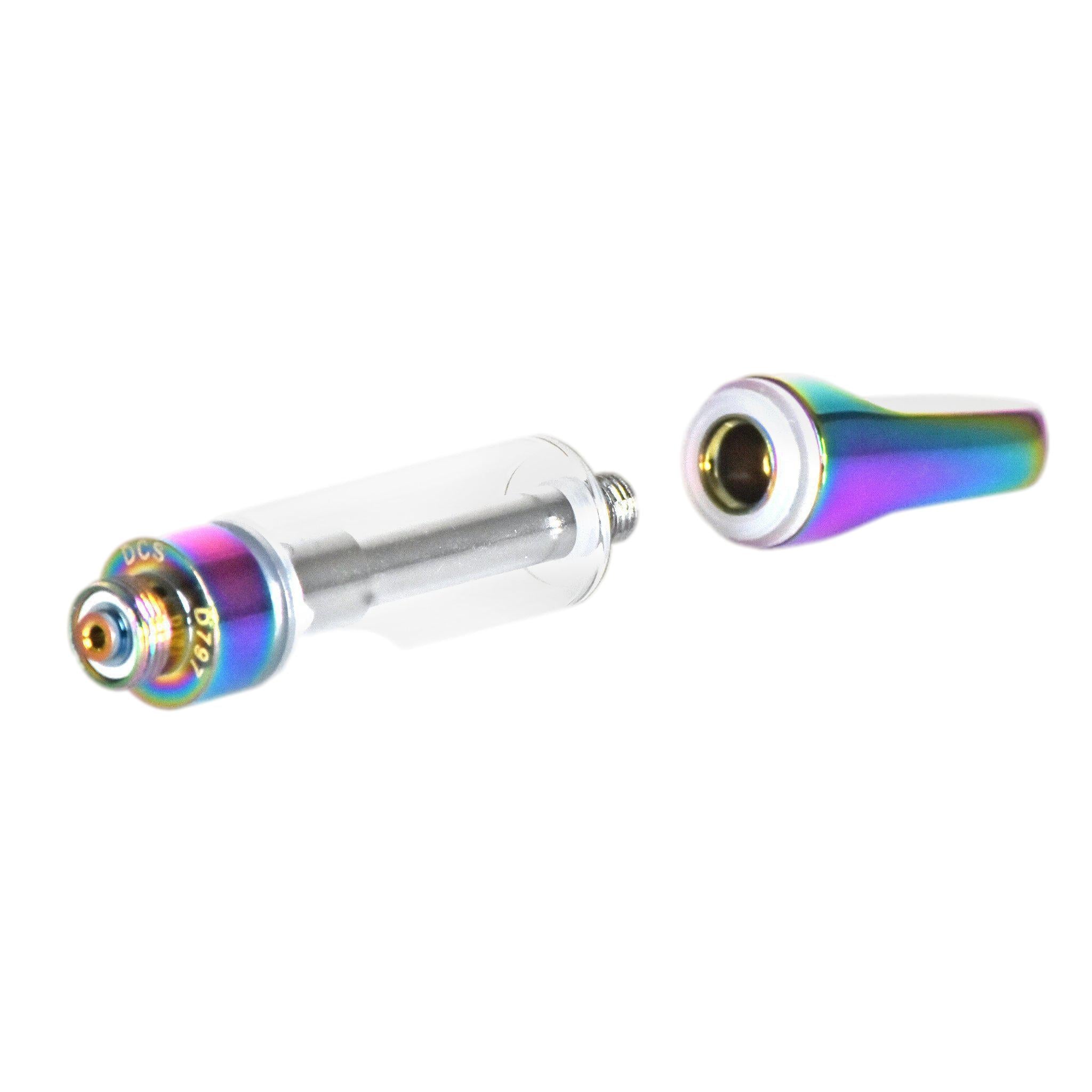 Empty 1mL 510 Iridescent Tip Vape Cartridge-Vape Cartridges-Vape Pens Wholesale