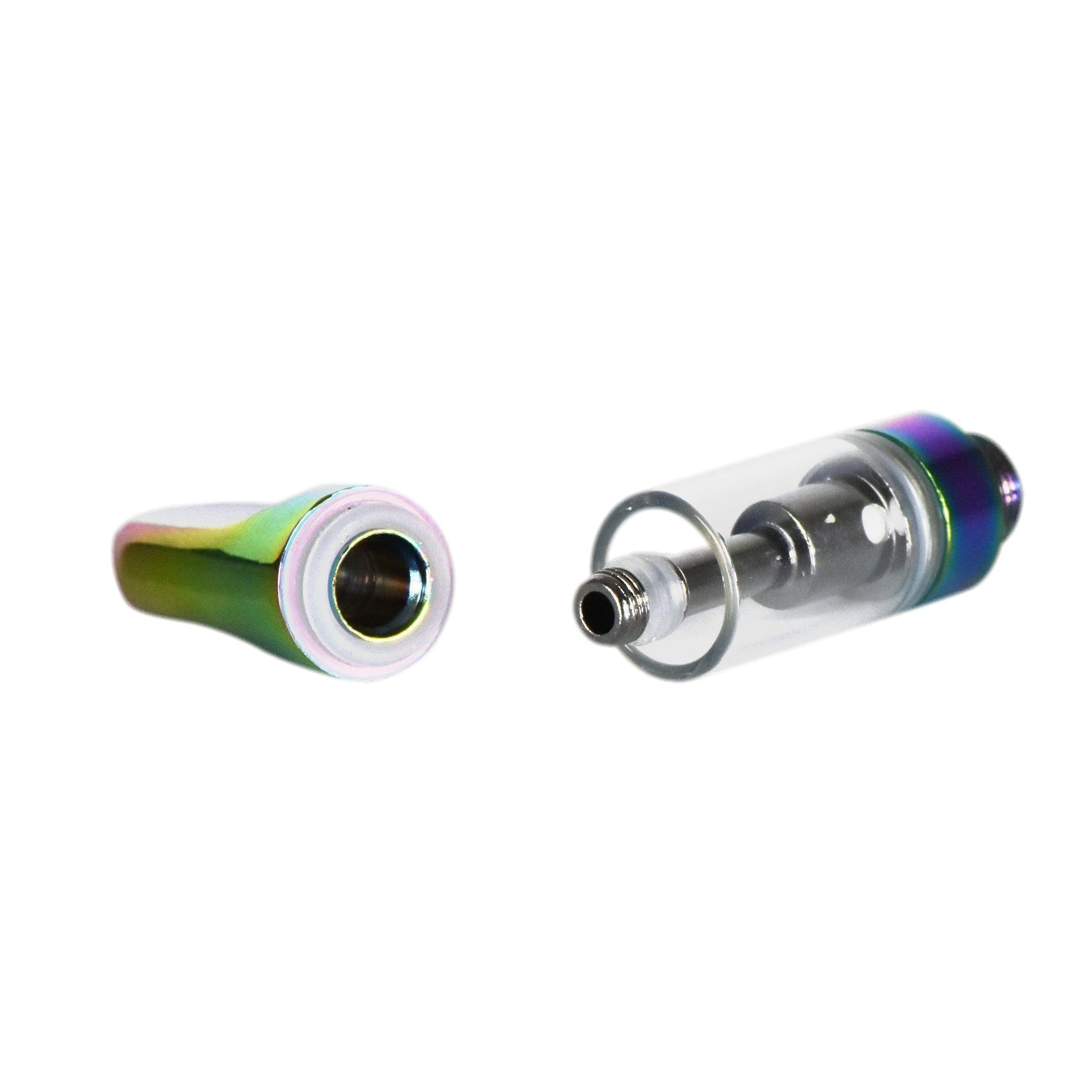 Empty 1mL 510 Iridescent Tip Vape Cartridge-Vape Cartridges-Vape Pens Wholesale
