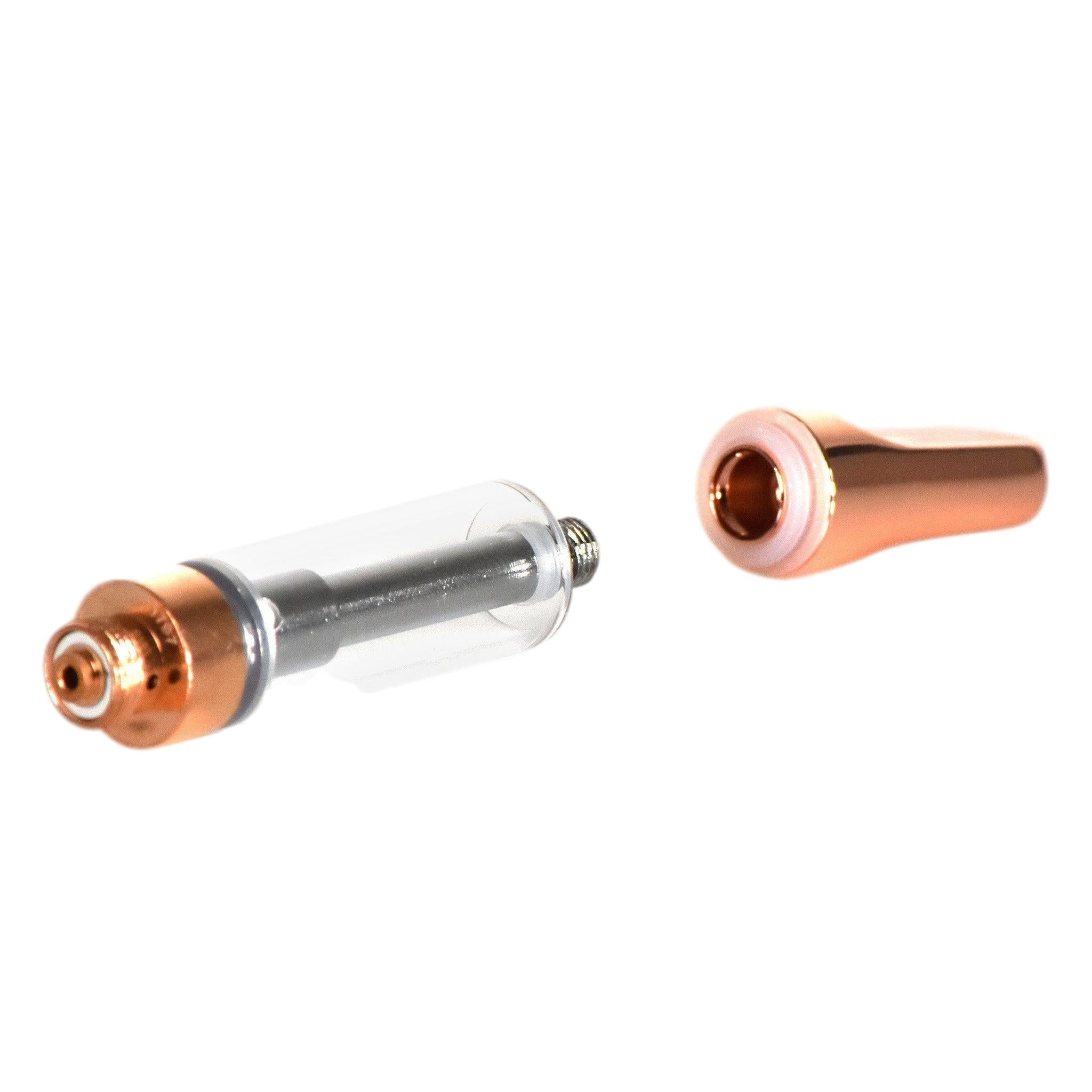 Empty 1mL 510 Rose Gold Tip Vape Cartridge-Vape Cartridges-Vape Pens Wholesale