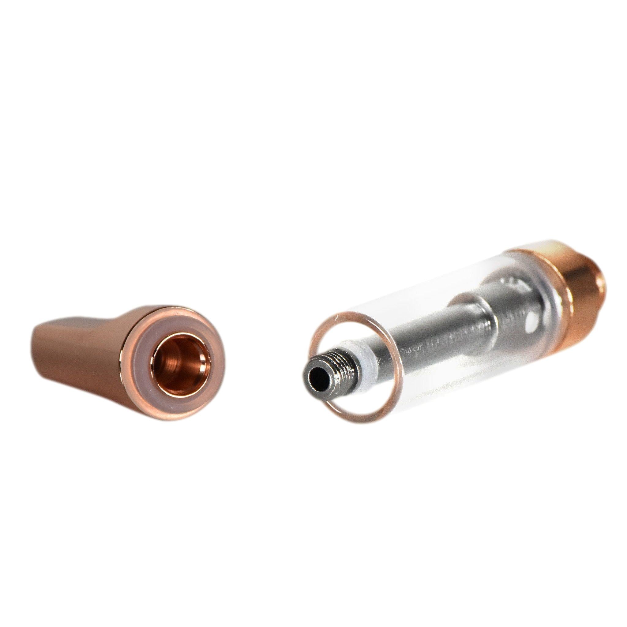 Empty 1mL 510 Rose Gold Tip Vape Cartridge-Vape Cartridges-Vape Pens Wholesale