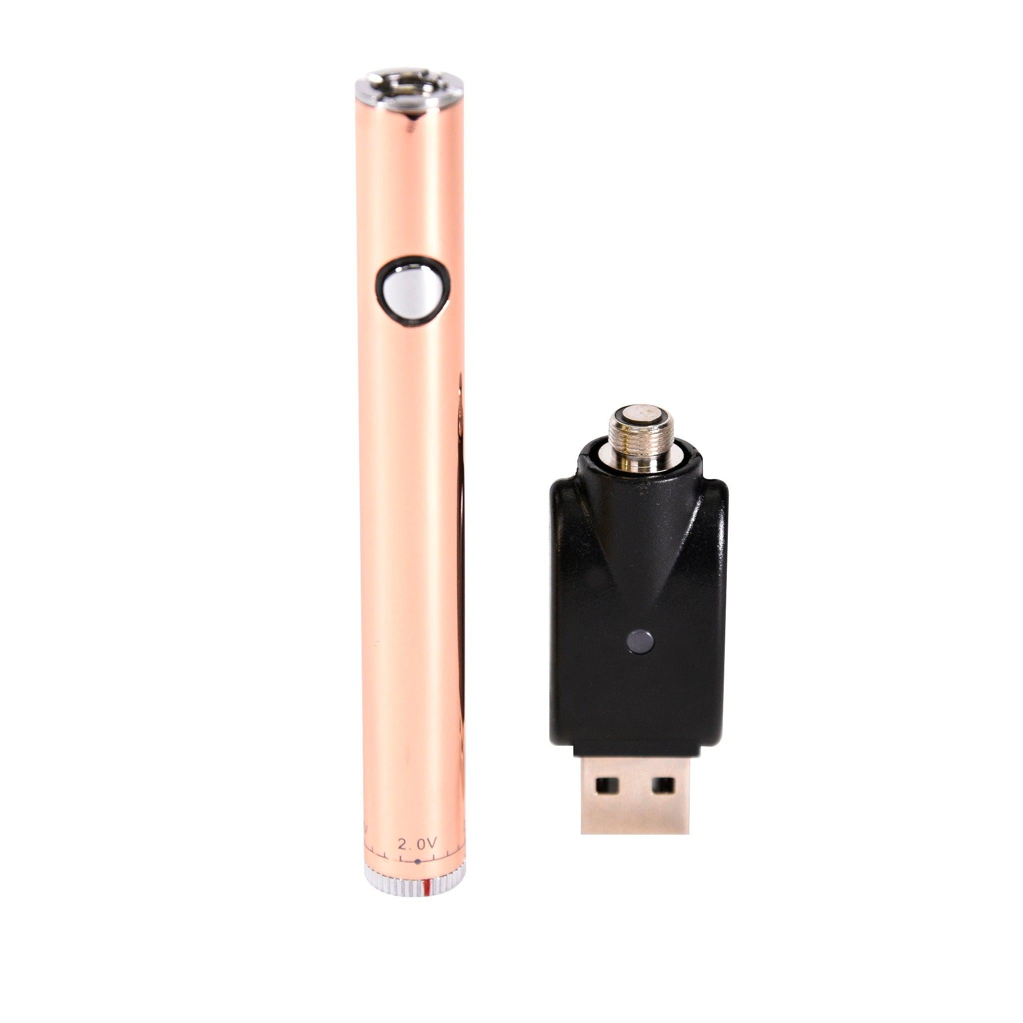 Rose Gold 510 Thread Battery Gold Variable Twist-510 Thread Batteries-Vape Pens Wholesale