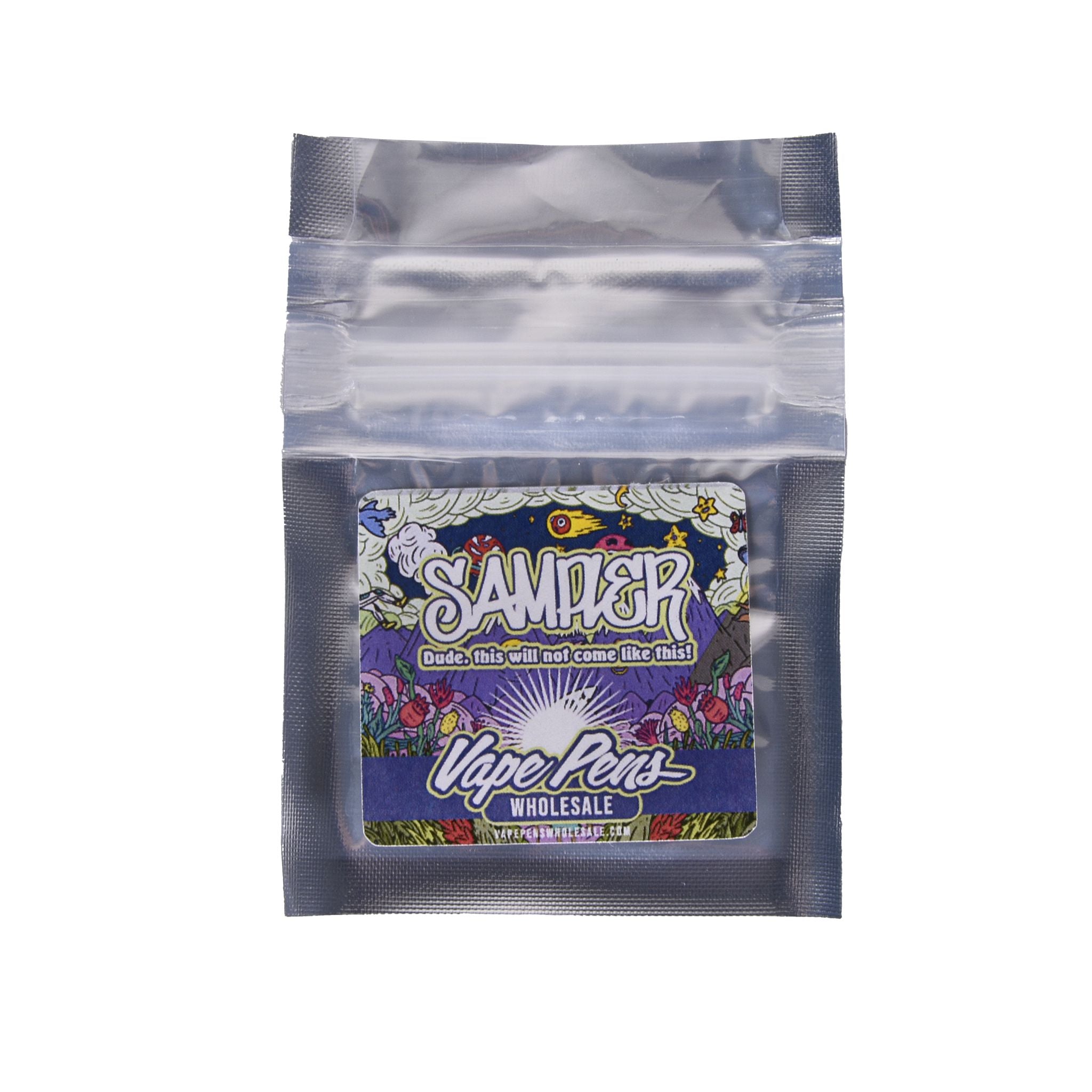 Shiny Clear Mylar Flat Ziplock Gram Bags-Mylar Bags-Vape Pens Wholesale