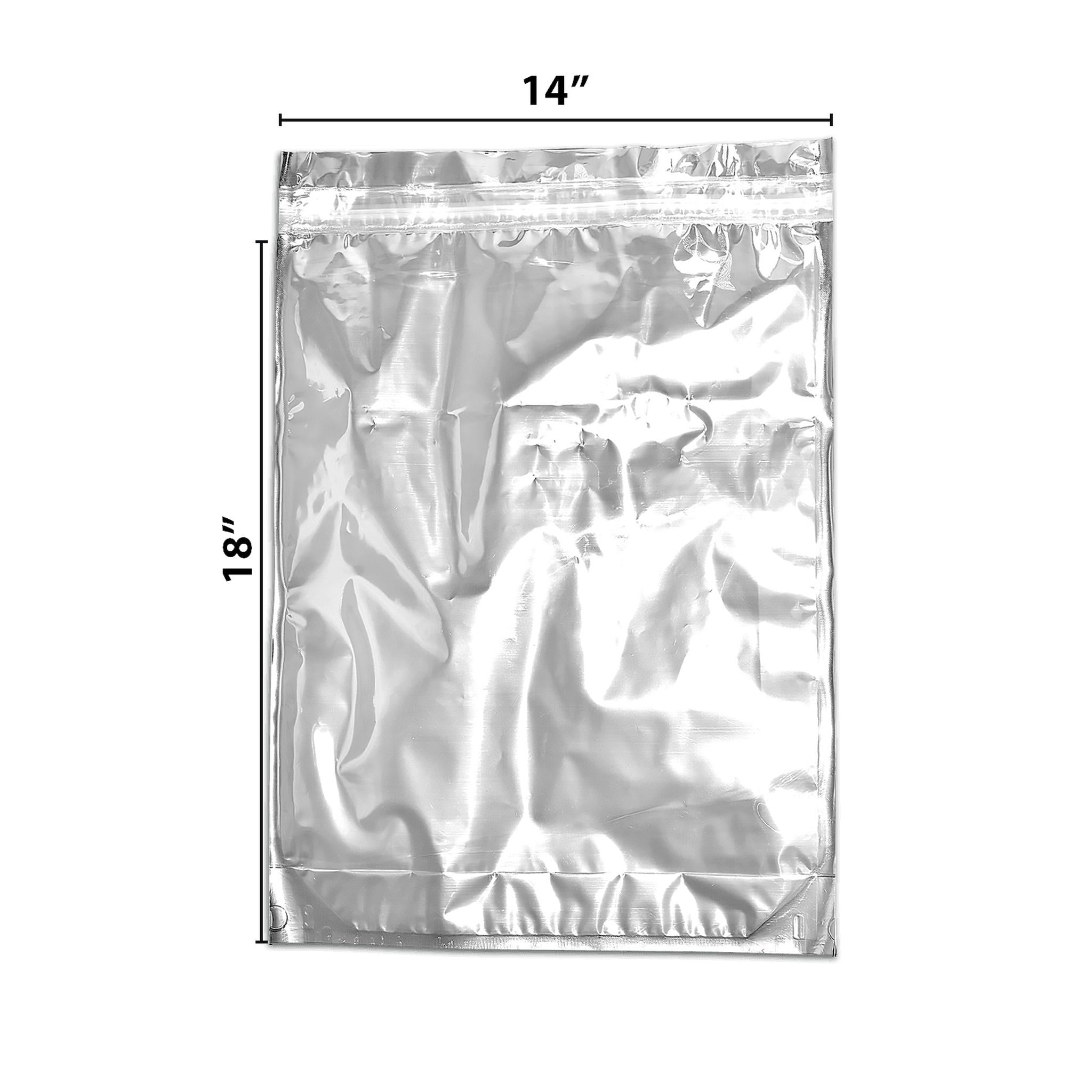 Shiny Clear Mylar Flat Ziplock Pound Bags-Mylar Bags-Vape Pens Wholesale