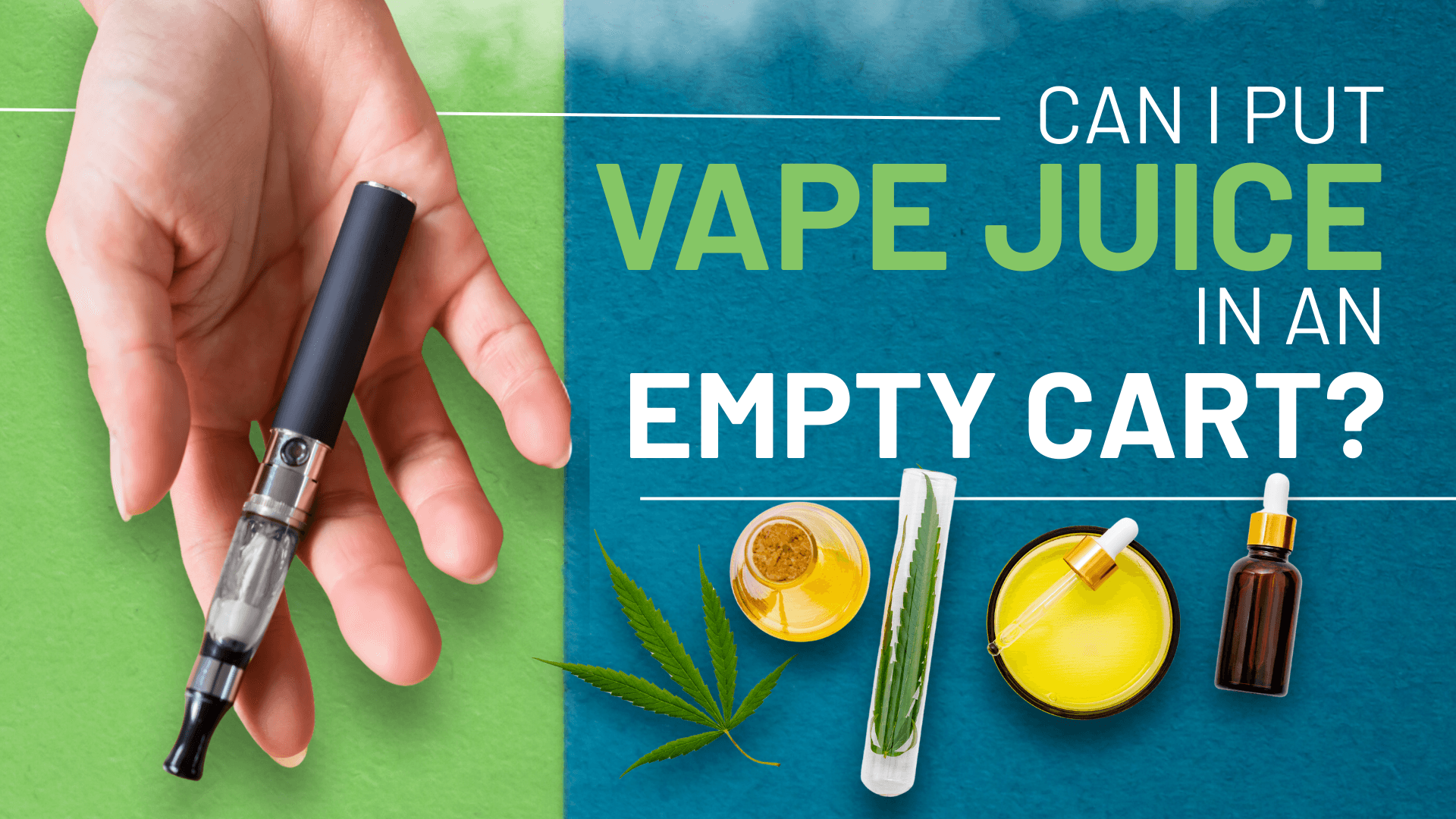 Can I Put Vape Juice in an Empty Cart?