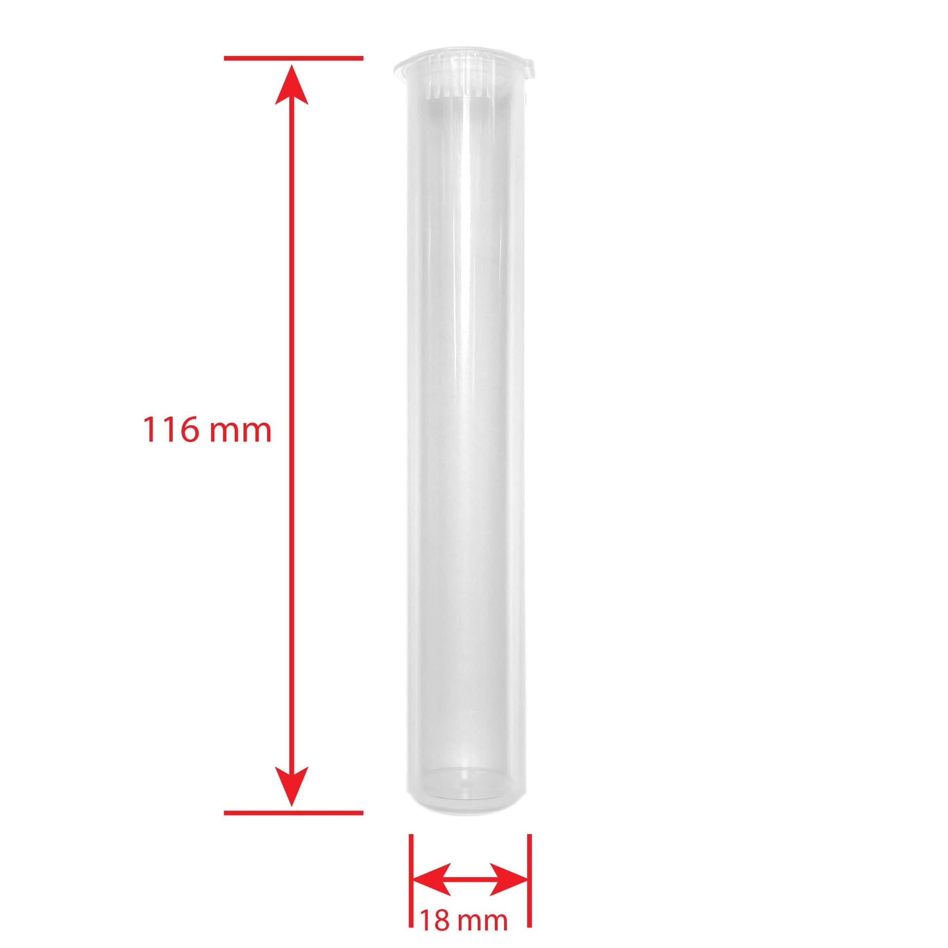 Clear Pre Roll Tubes with Pop Top — image 4