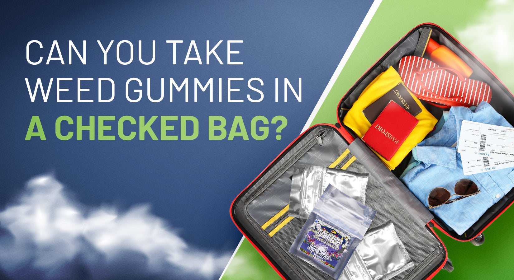 Can You Take Weed Gummies in a Checked Bag?