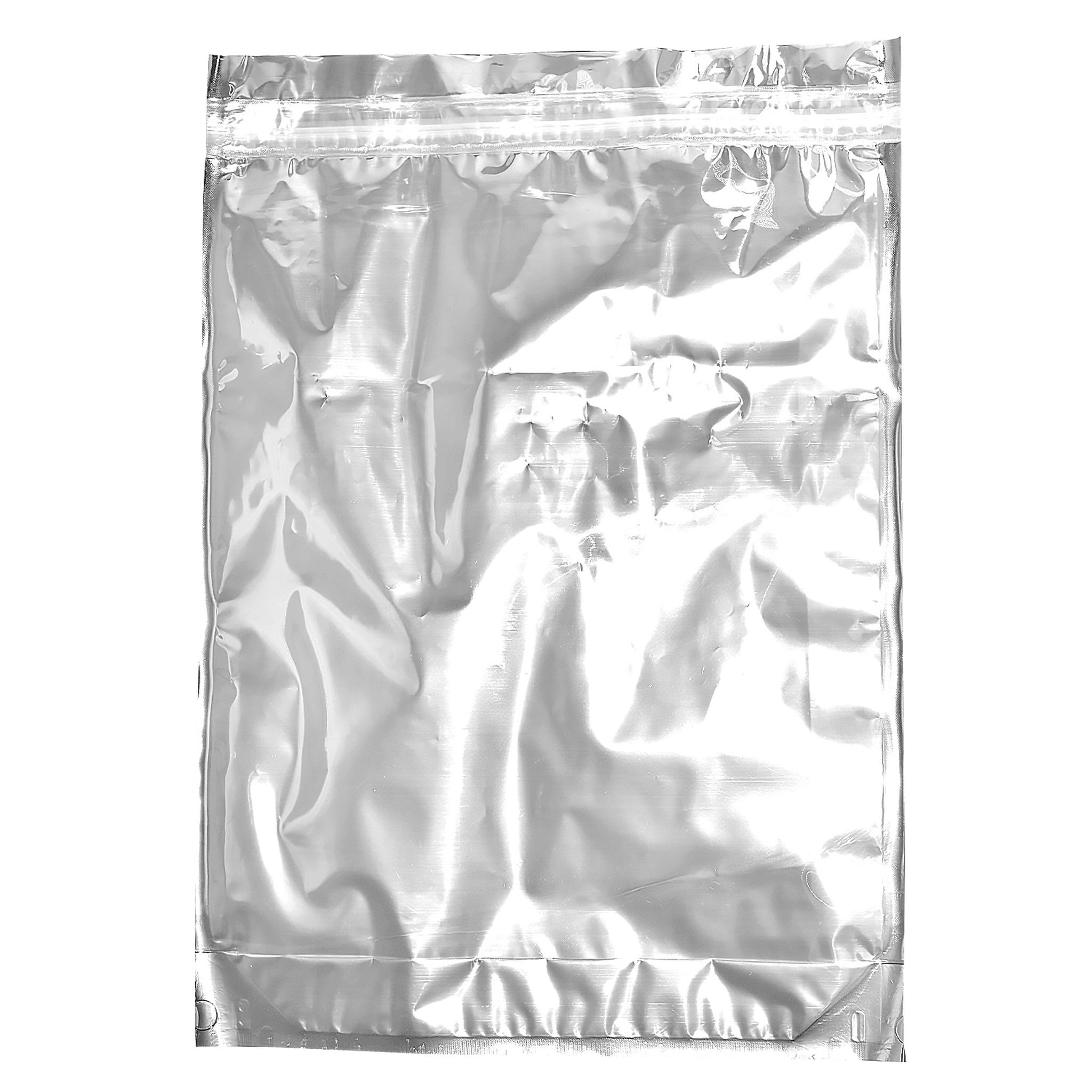 14"x18" Mylar Bags Glossy Black/Clear Barrier Zip Sealer-Mylar Bags-Vape Pens Wholesale