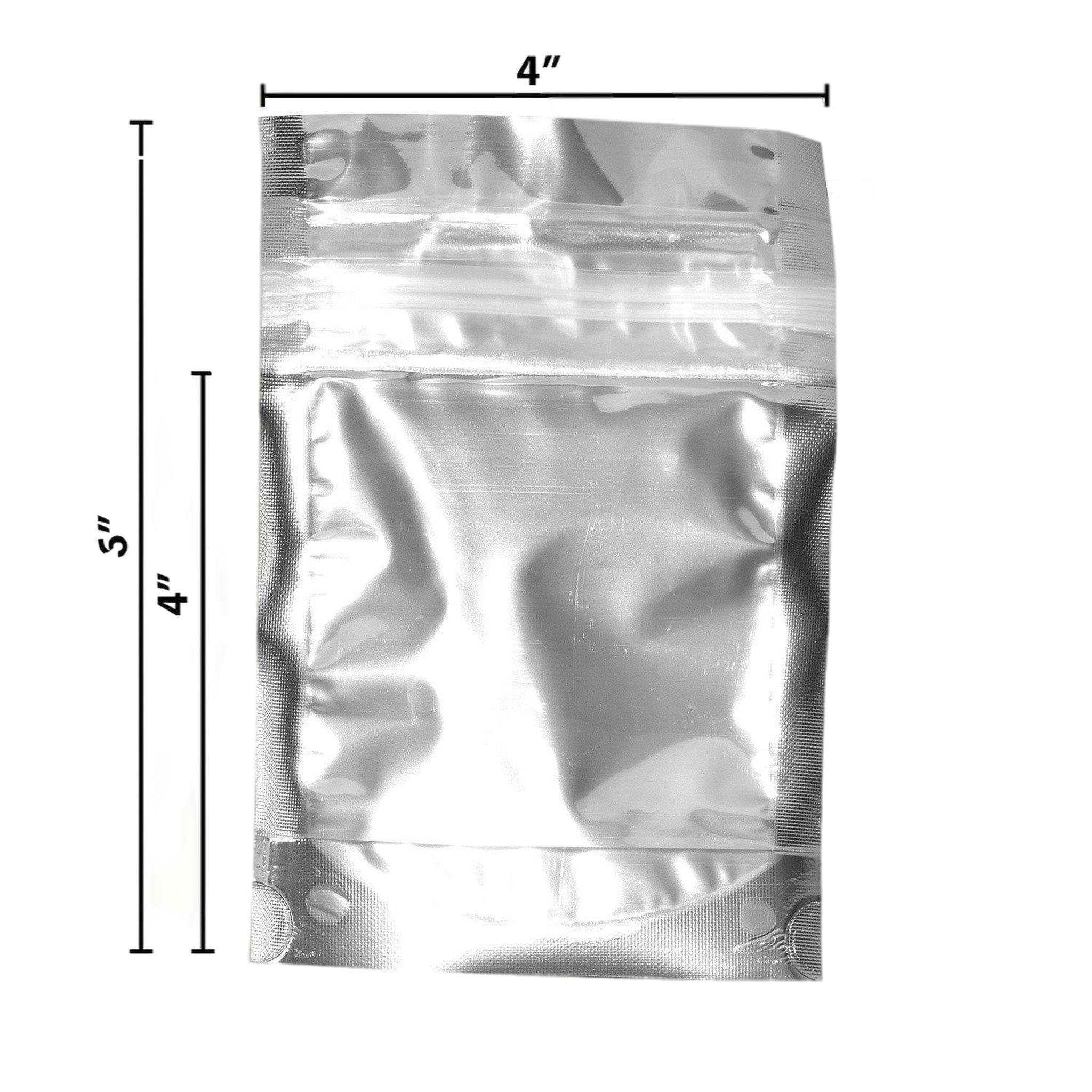 Shiny Clear Mylar Flat Ziplock 8th Bags-Mylar Bags-Vape Pens Wholesale