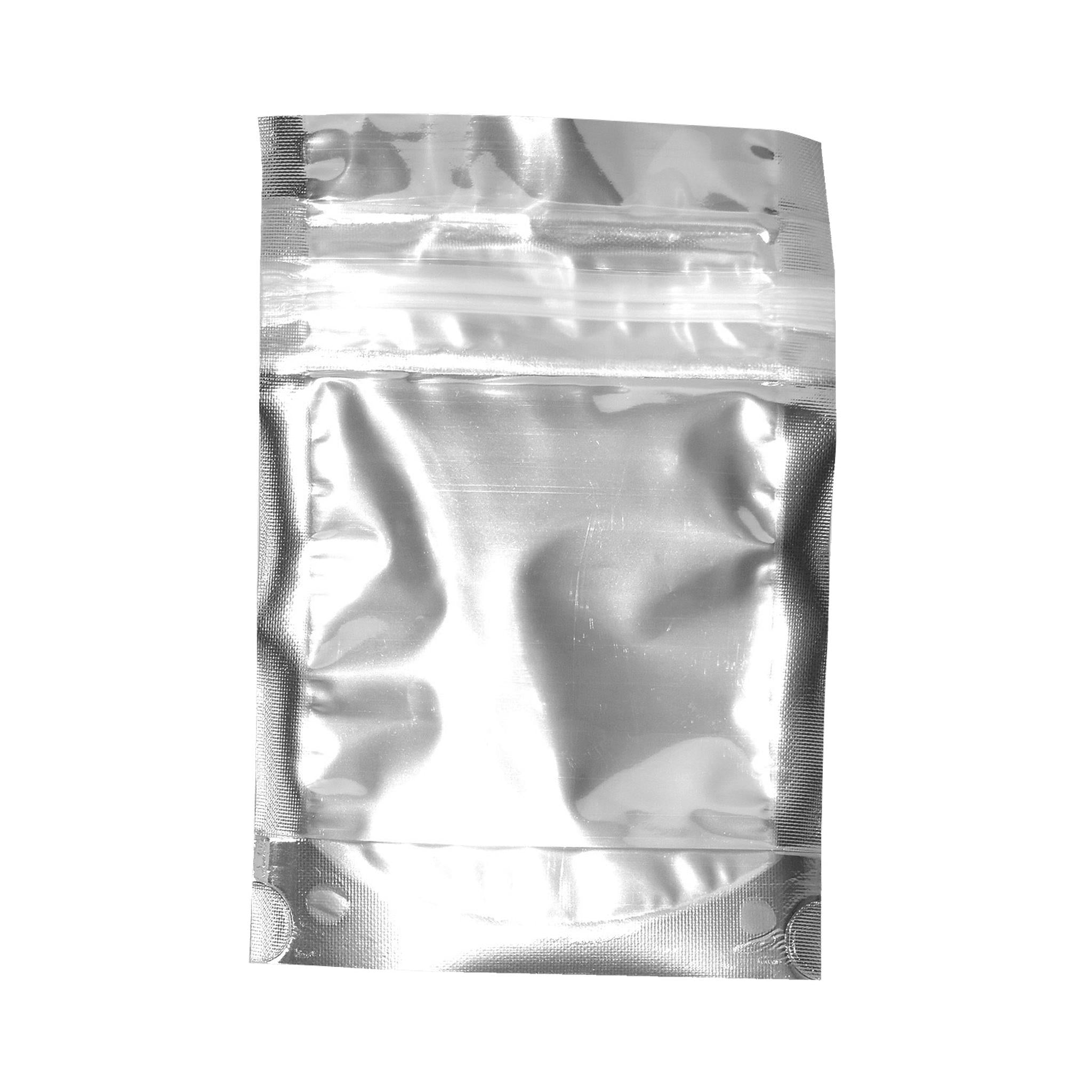 Shiny Clear Mylar Flat Ziplock 8th Bags-Mylar Bags-Vape Pens Wholesale