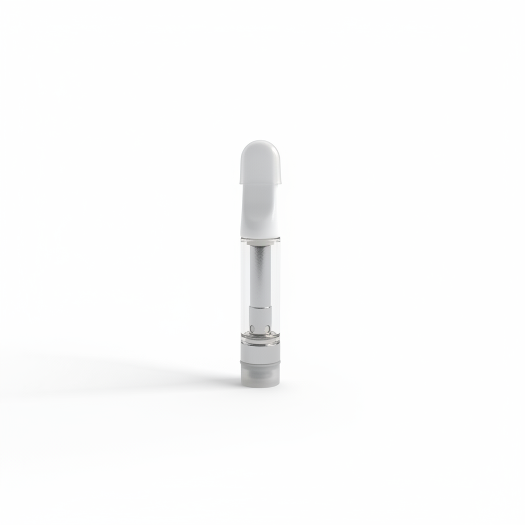 Empty 0.8mL 510 White Tip Vape Cartridge