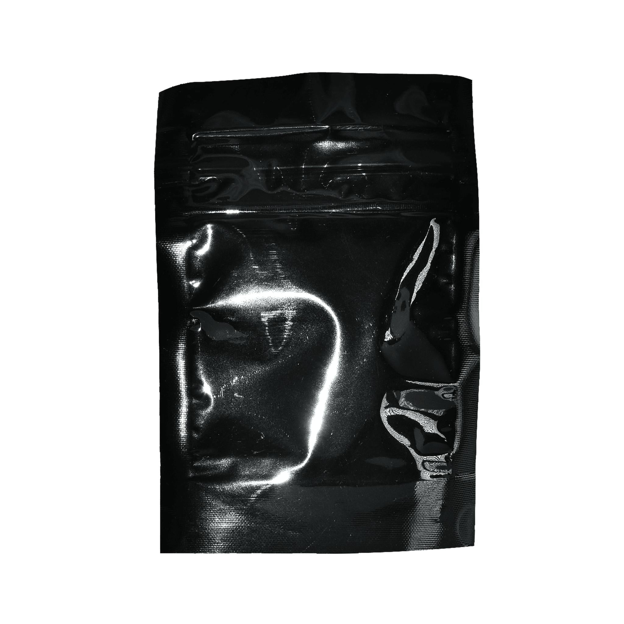 4"x6" Mylar Bags Glossy Black/Clear Barrier Zip Seal-Mylar Bags-Vape Pens Wholesale
